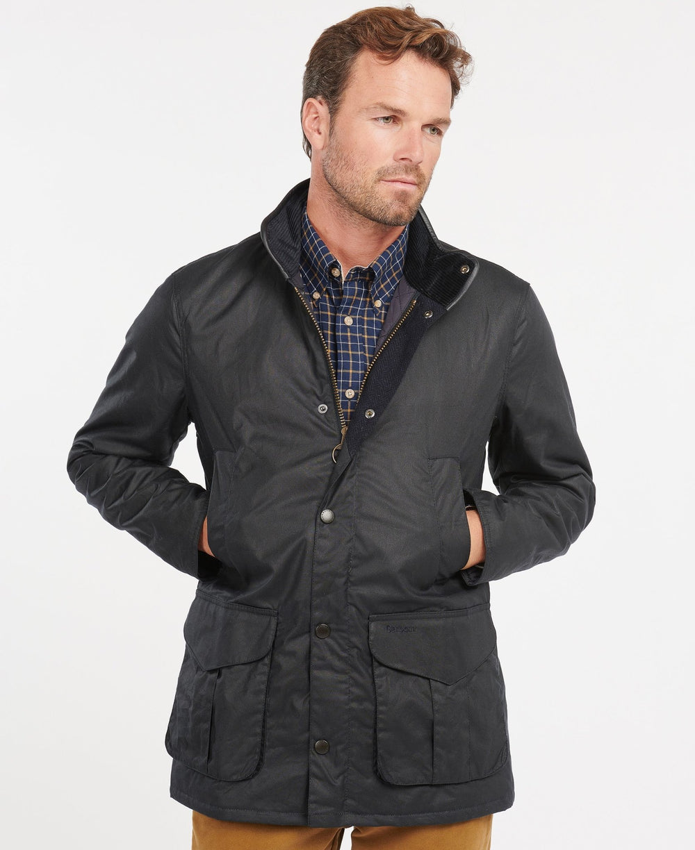 Barbour Veste cirée Hereford navy - Lothaire boutiques