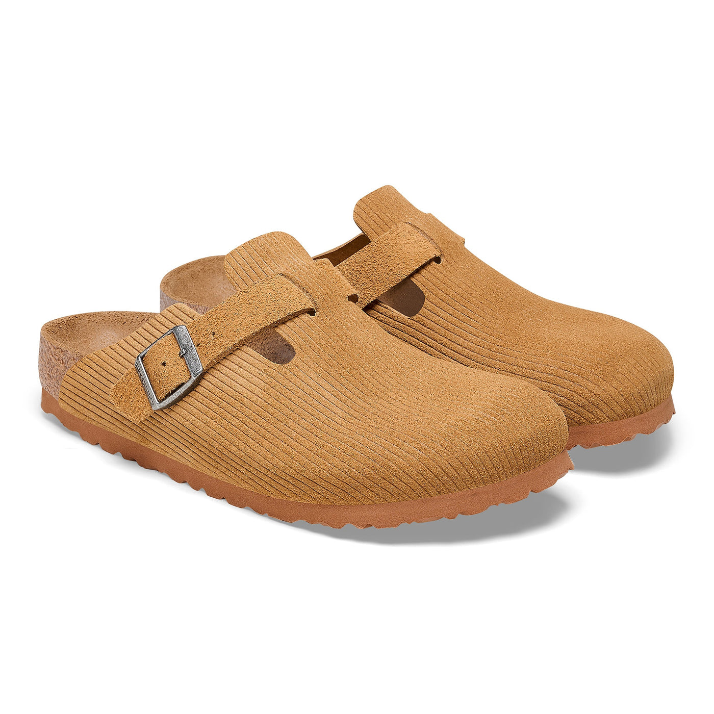 Birkenstock Sabots Boston Corduroy Cork Brown - Lothaire