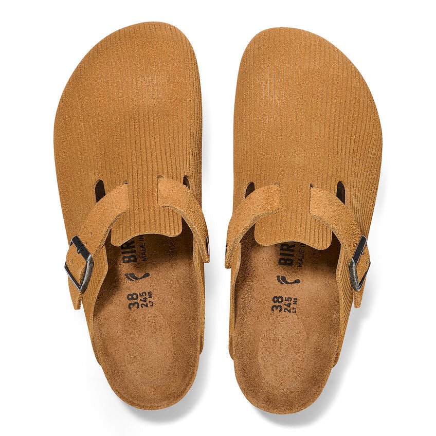 Birkenstock Sabots Boston Corduroy Cork Brown Lothaire