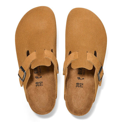 Birkenstock Sabots Boston Corduroy Cork Brown - Lothaire