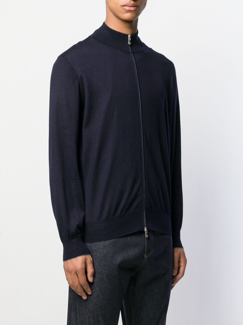 Brunello Cucinelli - Cardigan à col montant en cachemire avec fermeture éclair - Lothaire boutiques