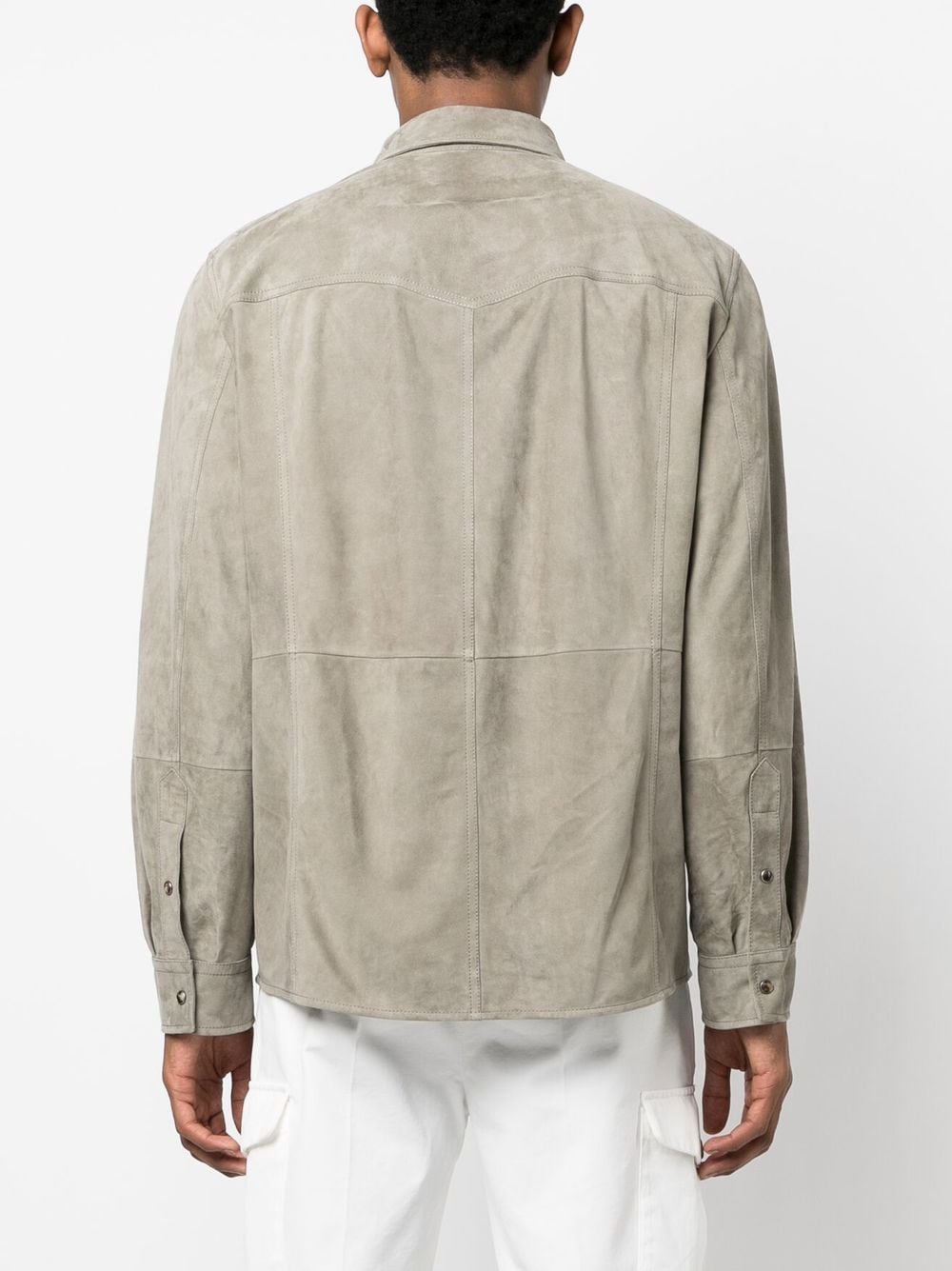 Brunello Cucinelli Chemise en daim - Lothaire