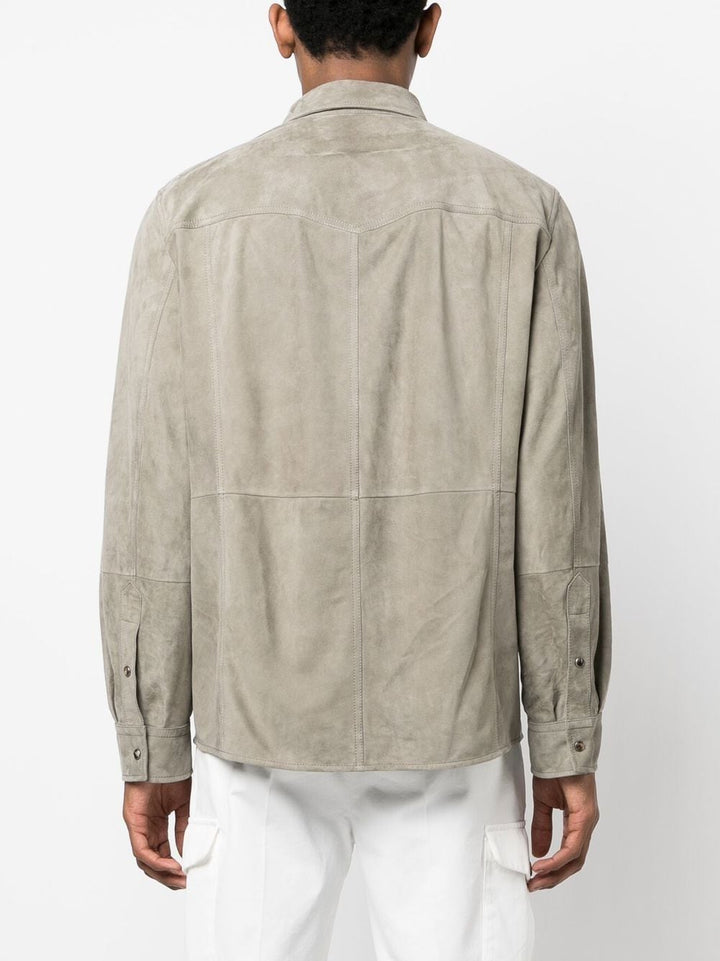 Brunello Cucinelli Chemise en daim - Lothaire