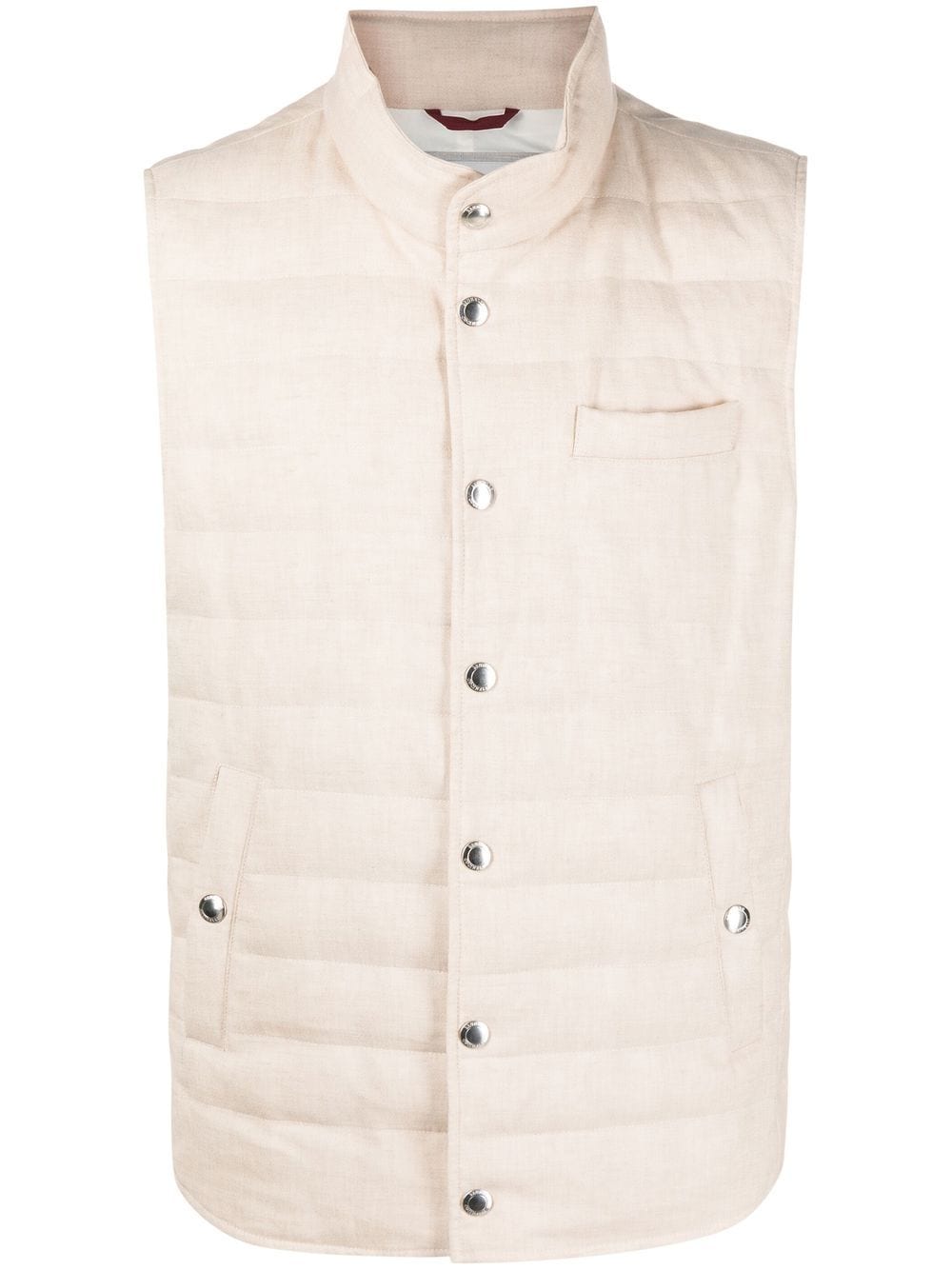 Brunello Cucinelli Doudoune Rose sans manches - Lothaire