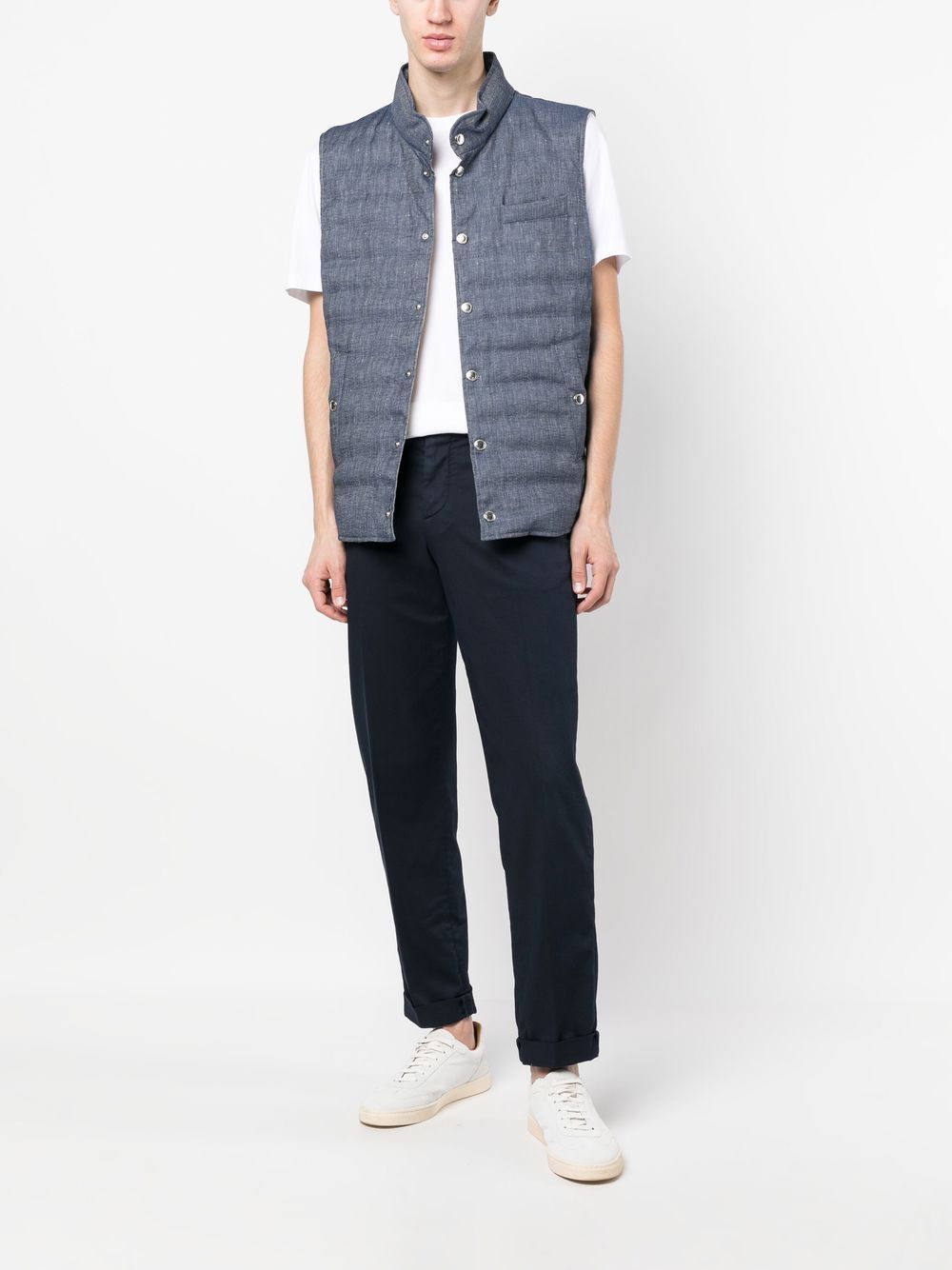 Brunello Cucinelli - Doudoune WR à design sans manches - Lothaire