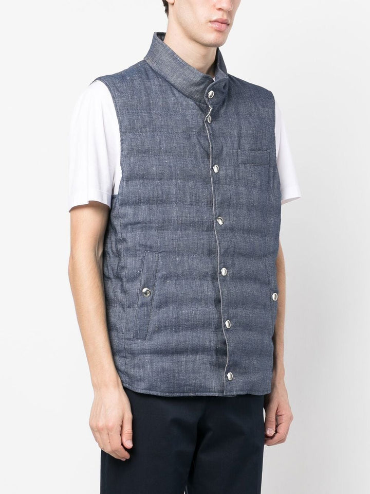 Brunello Cucinelli - Doudoune WR à design sans manches - Lothaire