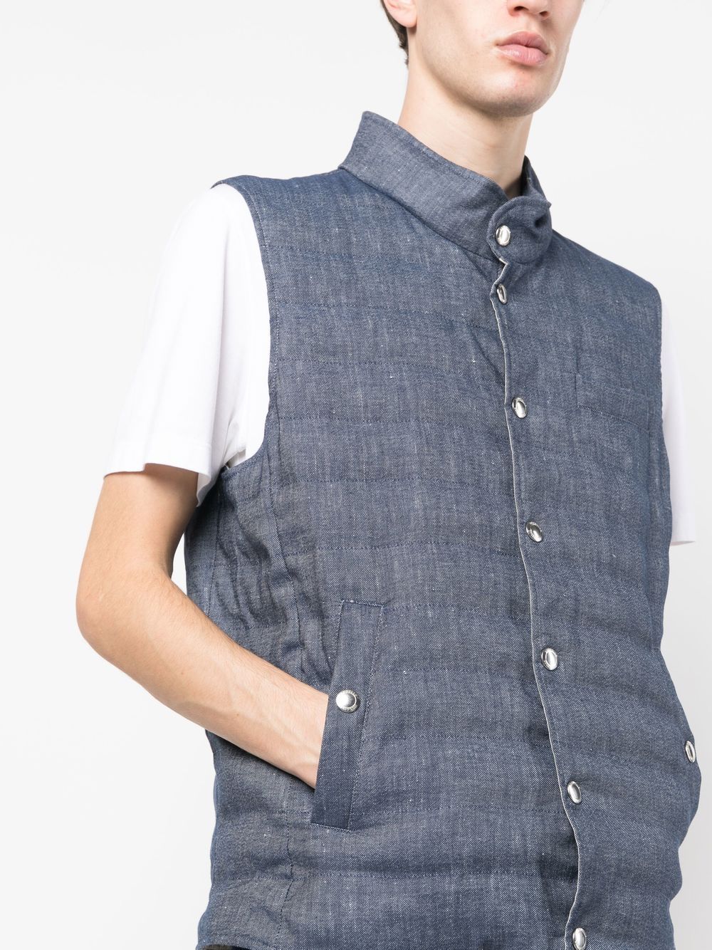 Brunello Cucinelli - Doudoune WR à design sans manches - Lothaire