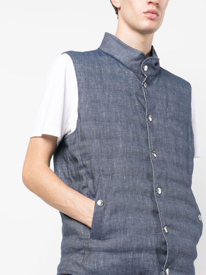 Brunello Cucinelli - Doudoune WR à design sans manches - Lothaire