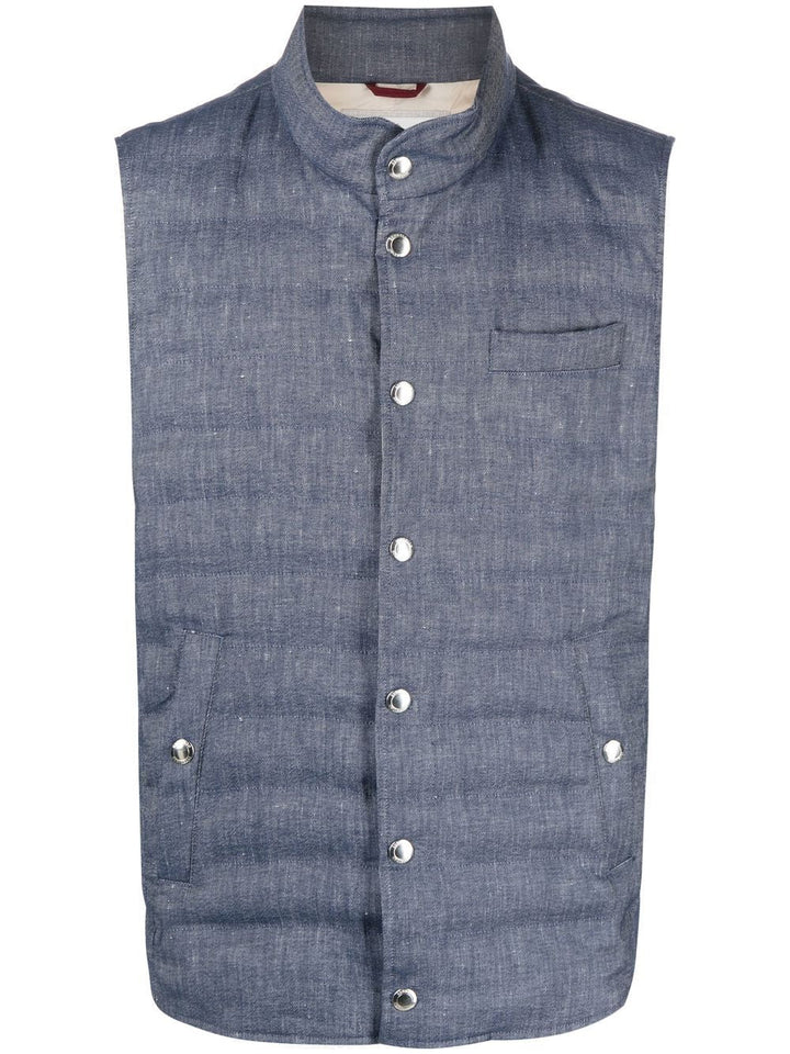 Brunello Cucinelli - Doudoune WR à design sans manches - Lothaire