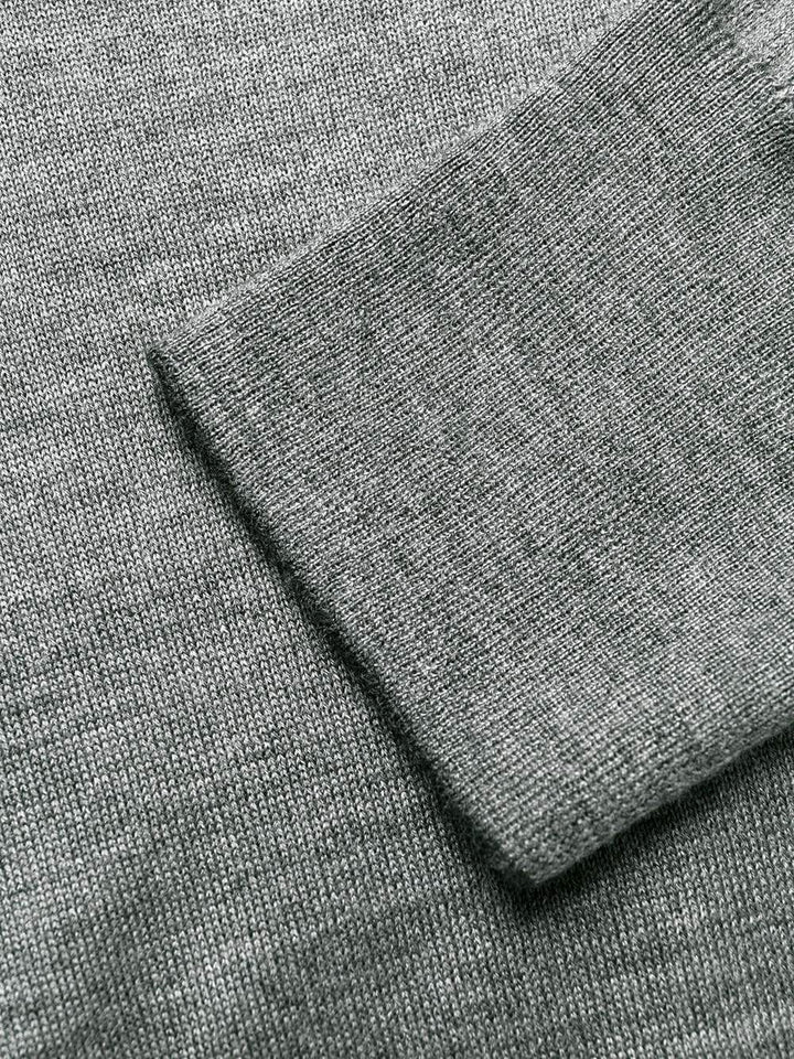 Brunello Cucinelli Pull à col v gris - Lothaire boutiques (7036969058469)
