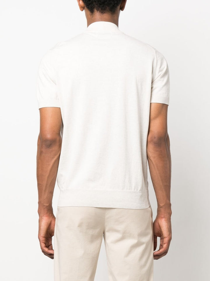 Brunello Cucinelli Pull White à manches courtes - Lothaire
