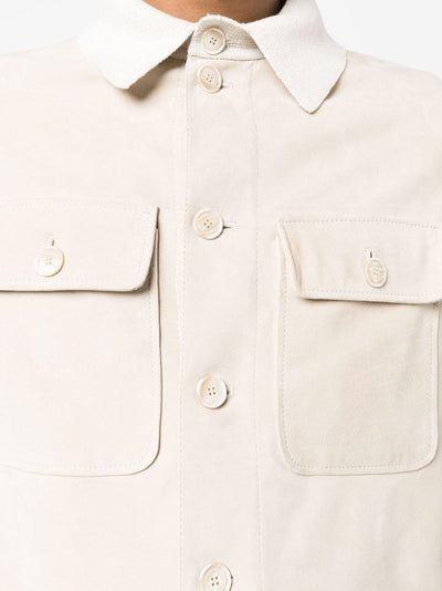 Brunello Cucinelli Surchemise en cuir - Lothaire