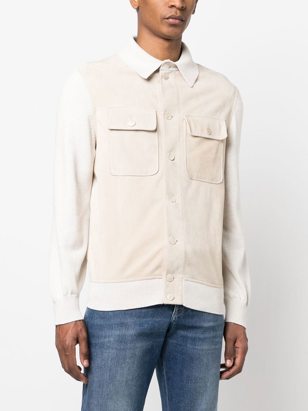 Brunello Cucinelli Surchemise en cuir - Lothaire