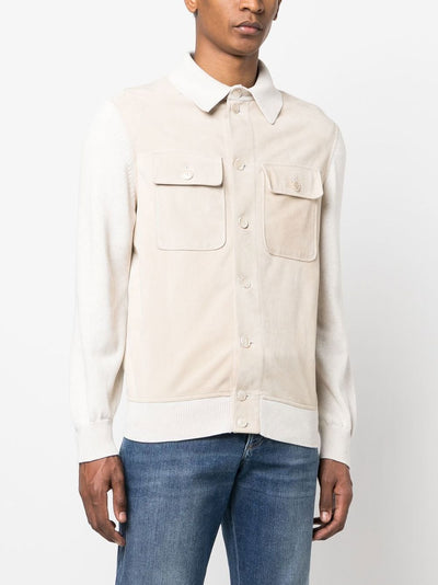 Brunello Cucinelli Surchemise en cuir - Lothaire