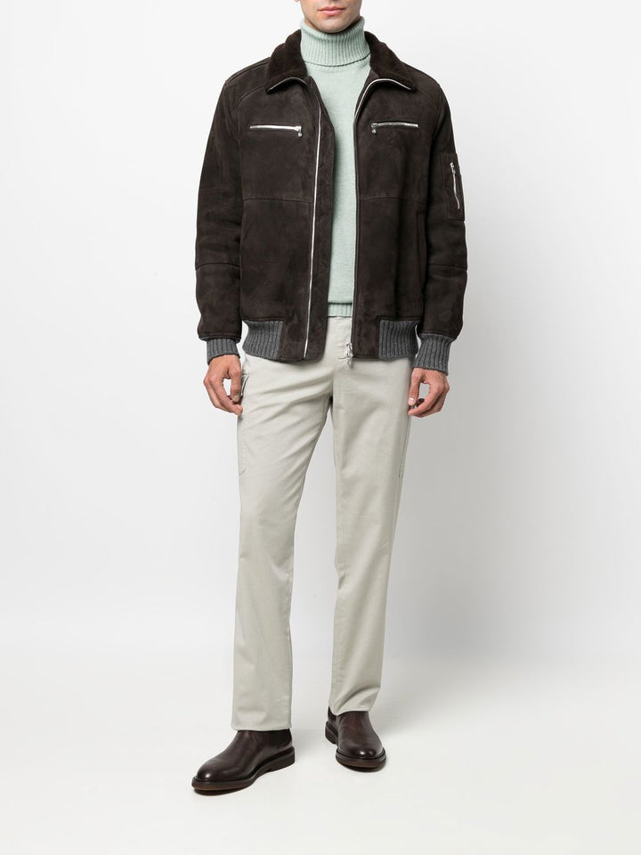 Brunello Cucinelli Veste zippée à détails nervurés - Lothaire boutiques