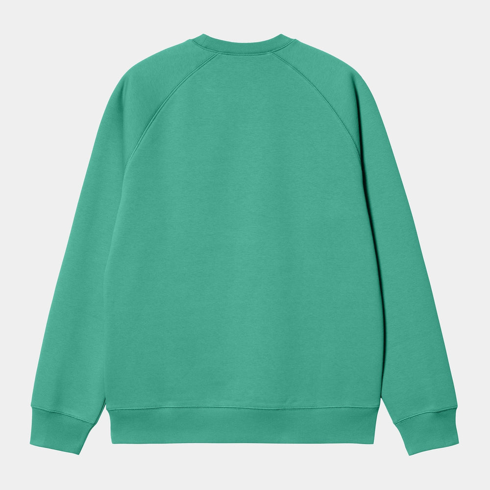 Carhartt WIP - Chase Sweat Aqua green gold - Lothaire