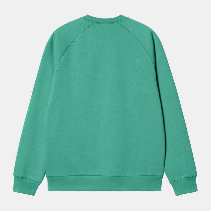 Carhartt WIP - Chase Sweat Aqua green gold - Lothaire