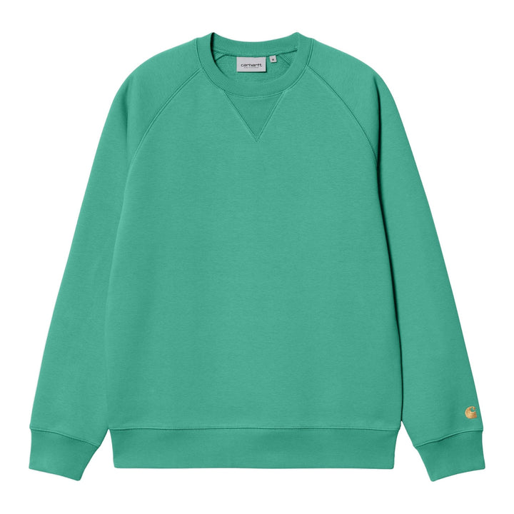 Carhartt WIP - Chase Sweat Aqua green gold - Lothaire