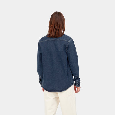 Carhartt WIP - Chemise Salinac - Blue Stone Washed - Lothaire