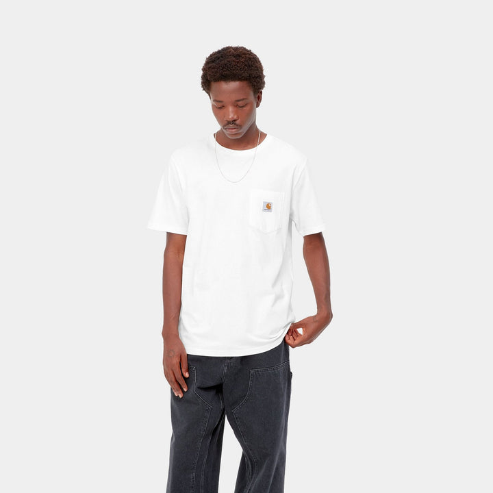 Carhartt WIP - S/S Pocket T-Shirt White - Lothaire