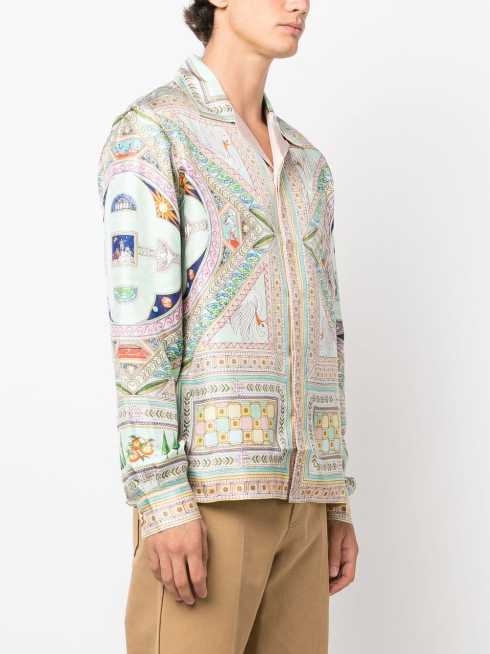 Casablanca Chemise en soie Le labyrinthe - Lothaire