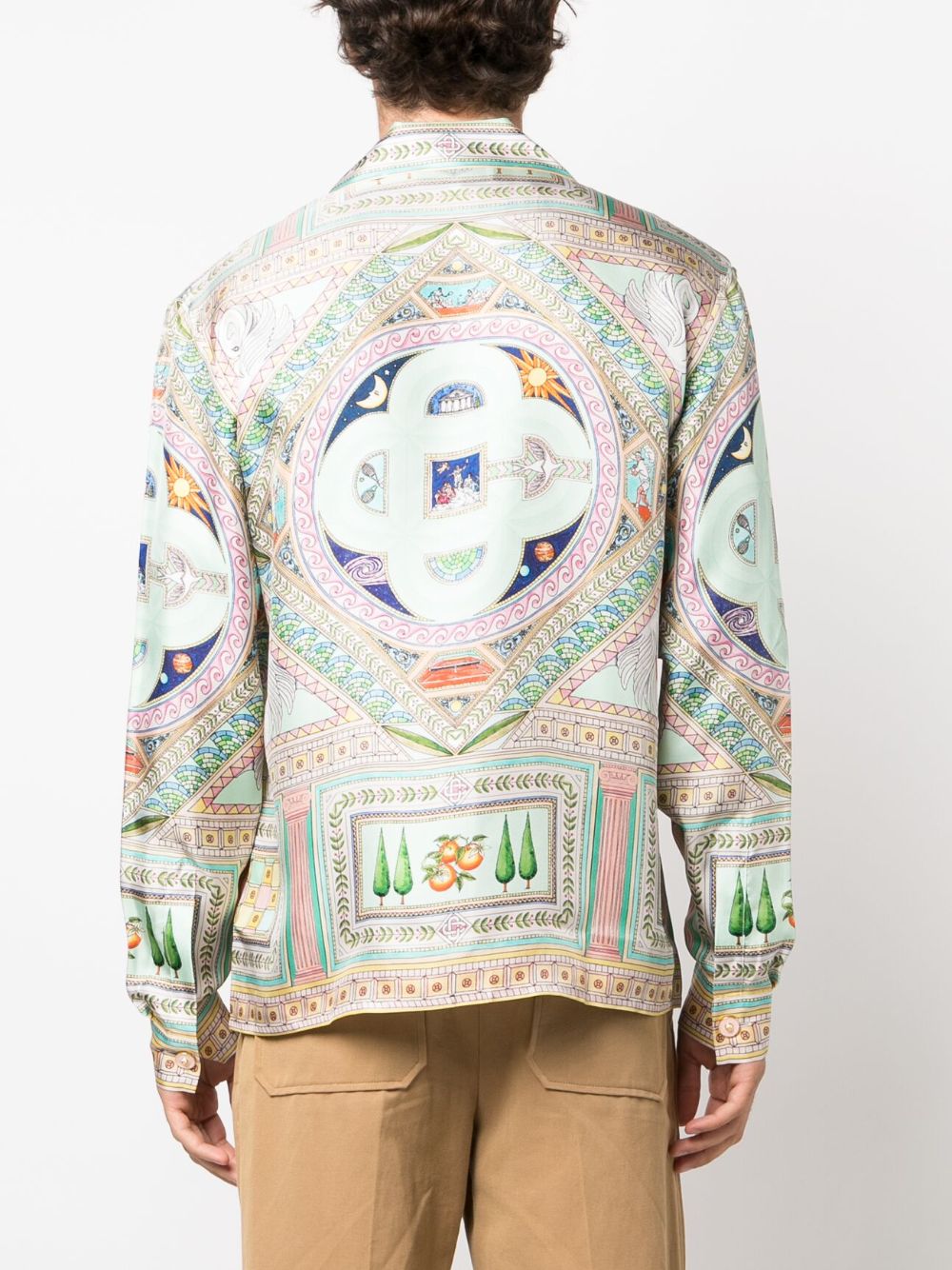 Casablanca Chemise en soie Le labyrinthe - Lothaire