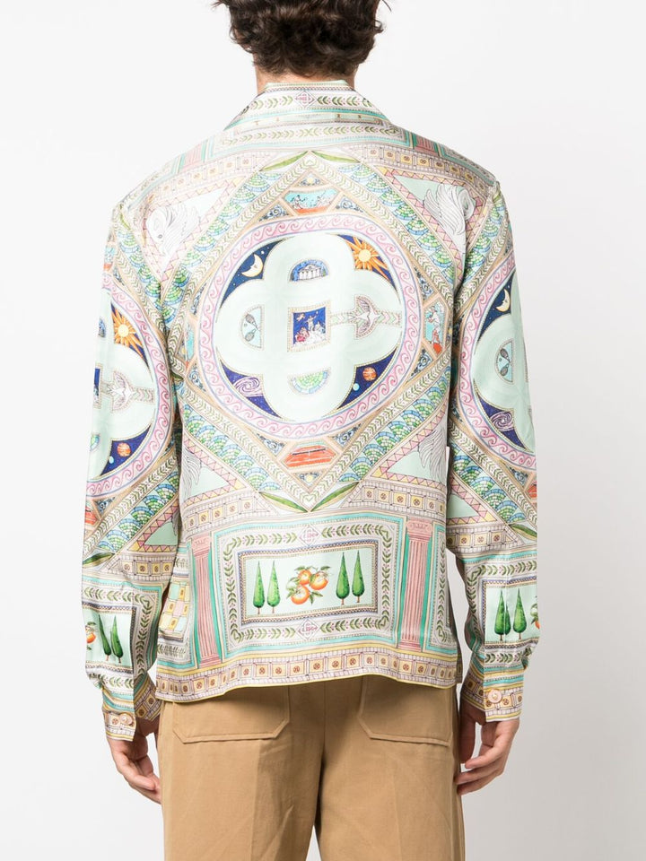 Casablanca Chemise en soie Le labyrinthe - Lothaire