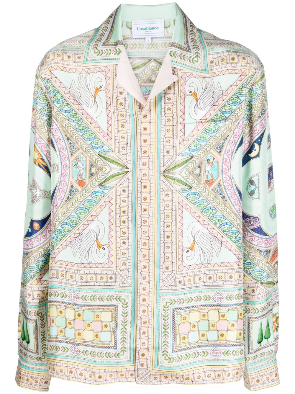 Casablanca Chemise en soie Le labyrinthe - Lothaire