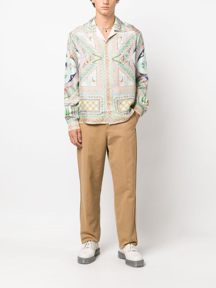 Casablanca Chemise en soie Le labyrinthe - Lothaire