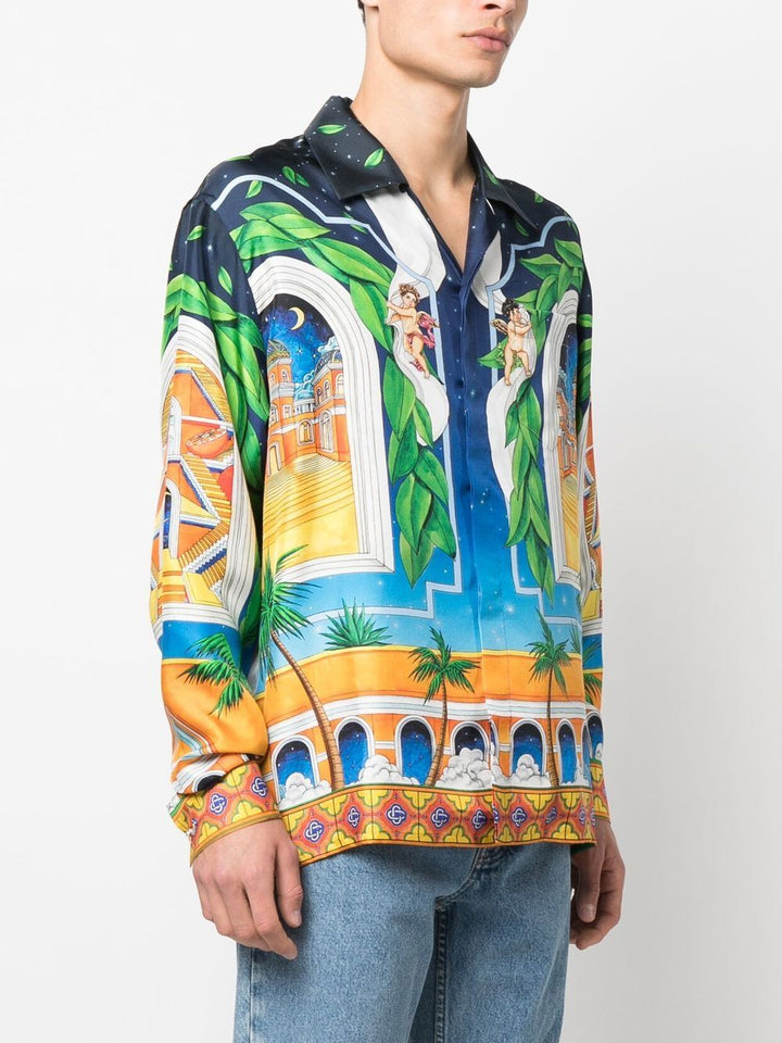 Casablanca Chemise en soie Maison d'Eté - Lothaire