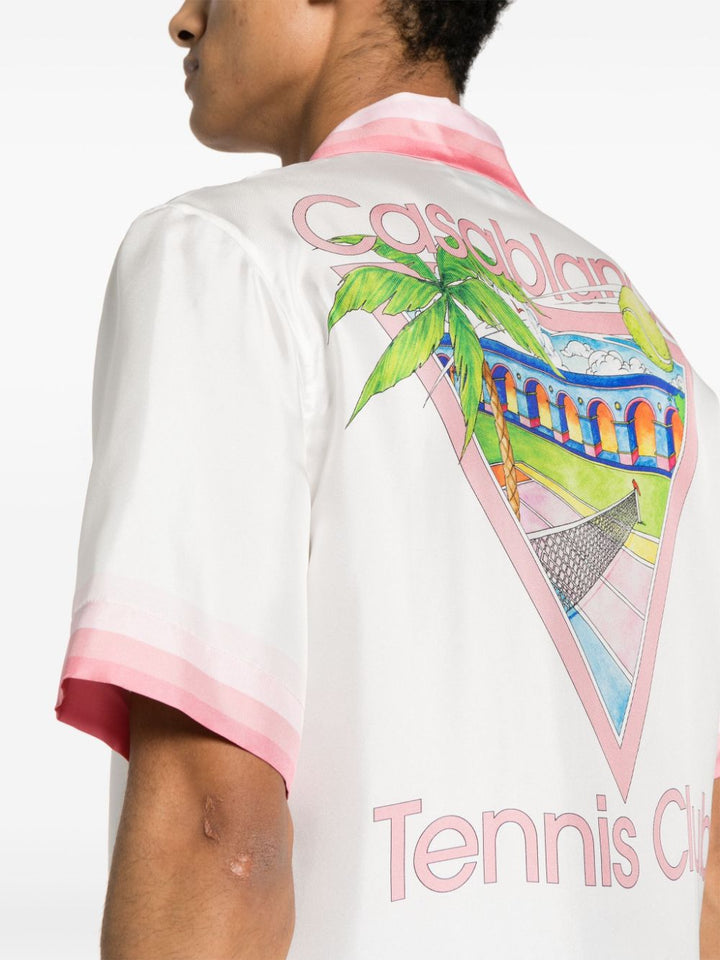 Casablanca - Chemise Tennis Club Icon en soie - Lothaire