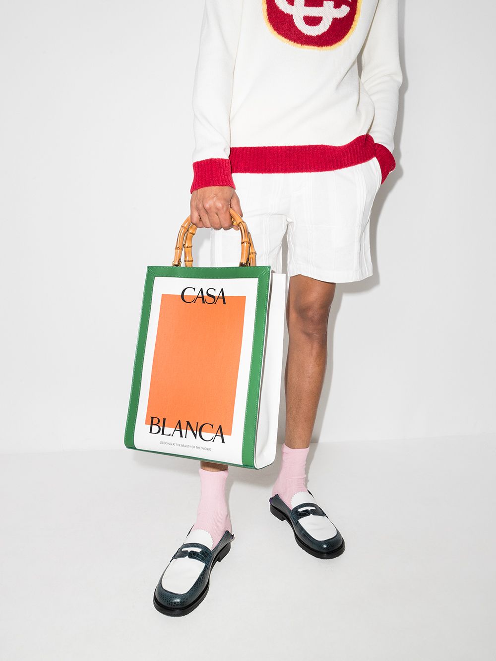 Casablanca Sac cabas à logo imprimé - Lothaire boutiques