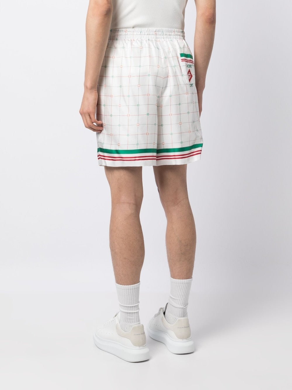 Casablanca - Short en soie Tennis Club à carreaux - Lothaire