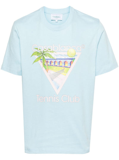 Casablanca - T-shirt bleu Tennis Club Icon - Lothaire