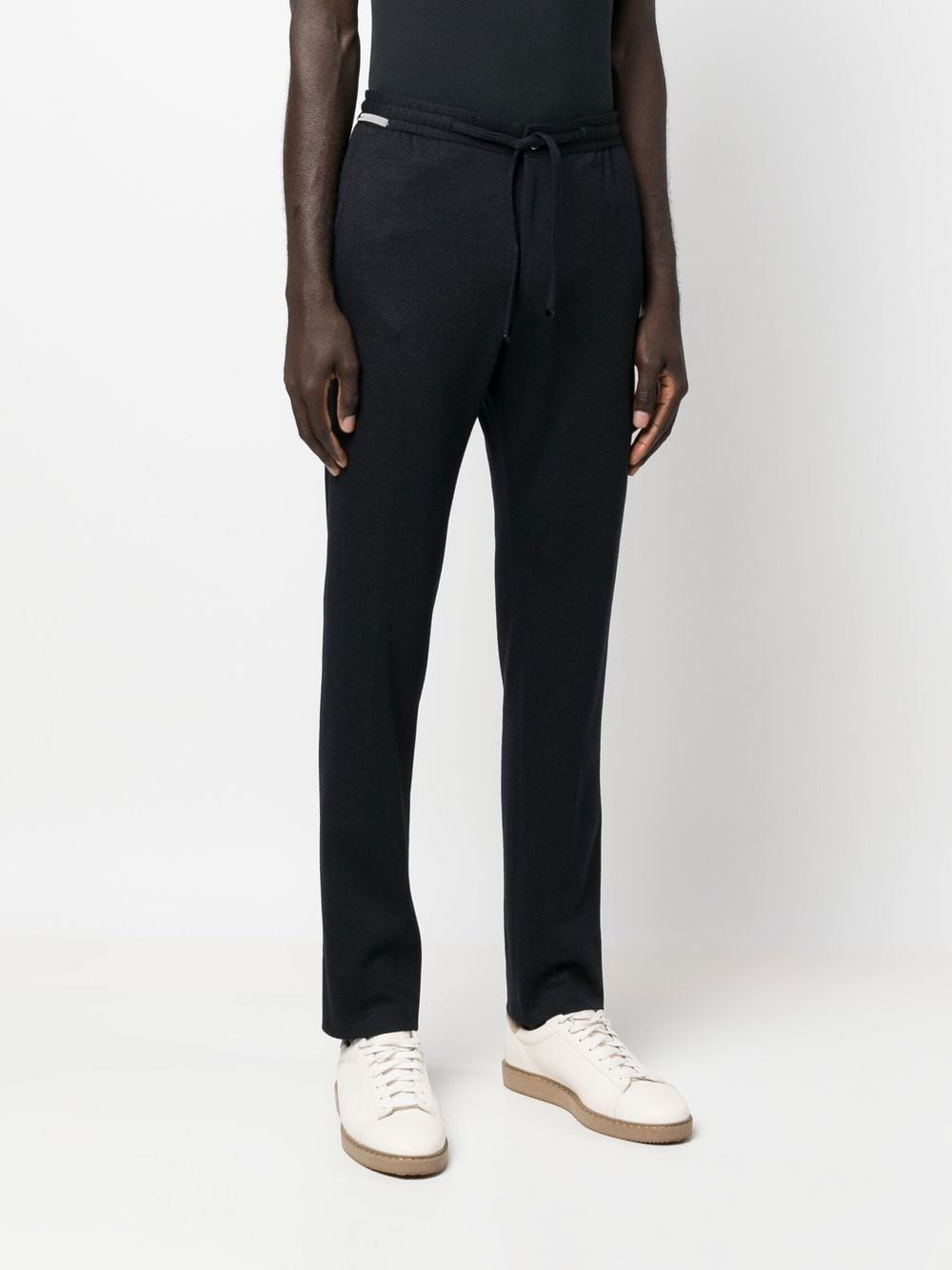 Corneliani Pantalon droit à taille à lien de resserrage - Lothaire boutiques