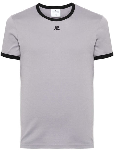 Courrèges - T-shirt Bumpy Contrast en coton - Lothaire