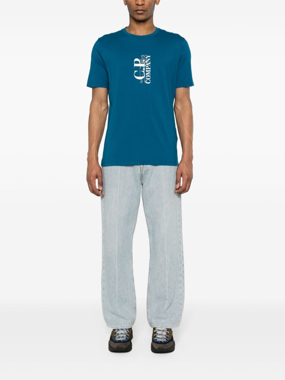 C.P. COMPANY 30/1 Jersey British Sailor T-shirt ink blue - Lothaire