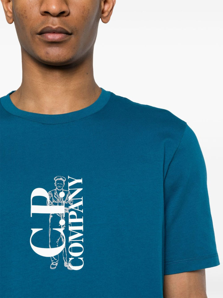 C.P. COMPANY 30/1 Jersey British Sailor T-shirt ink blue - Lothaire