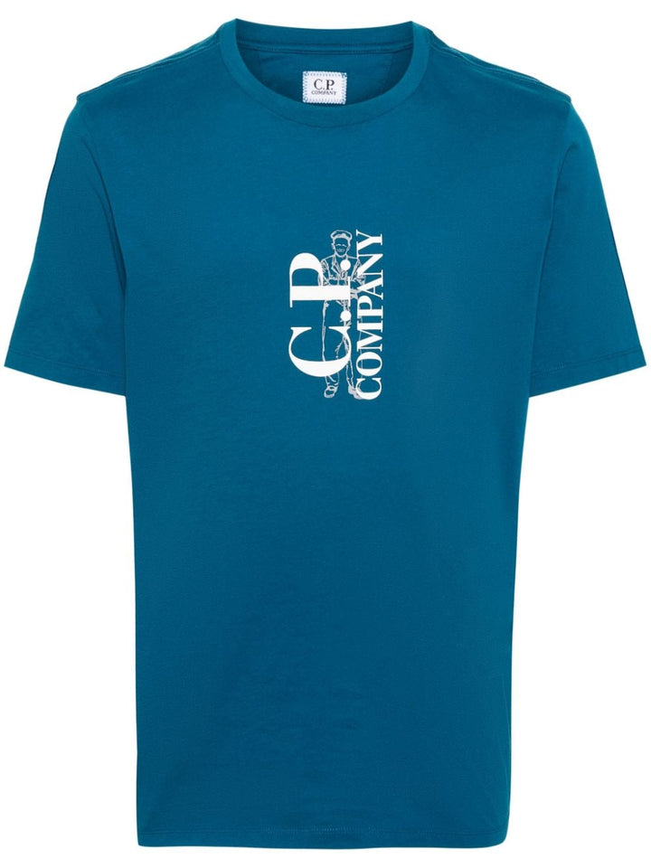 C.P. COMPANY 30/1 Jersey British Sailor T-shirt ink blue - Lothaire