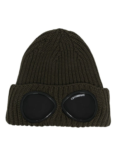 C.P Company Bonnet Ivy Green en laine Goggle - Lothaire