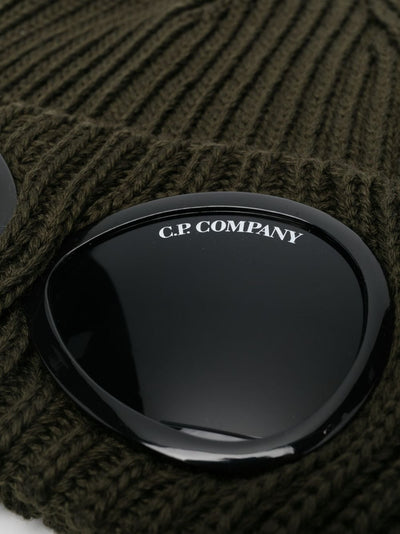 C.P Company Bonnet Ivy Green en laine Goggle - Lothaire