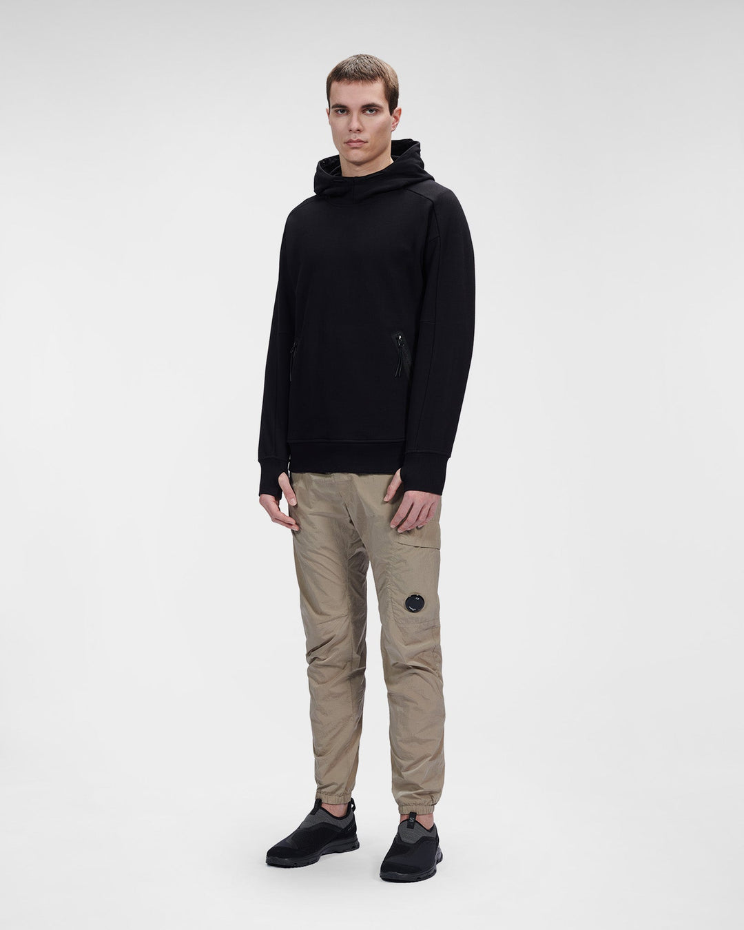 CP Company Diagonal Raised Fleece Goggle Hoodie - Lothaire