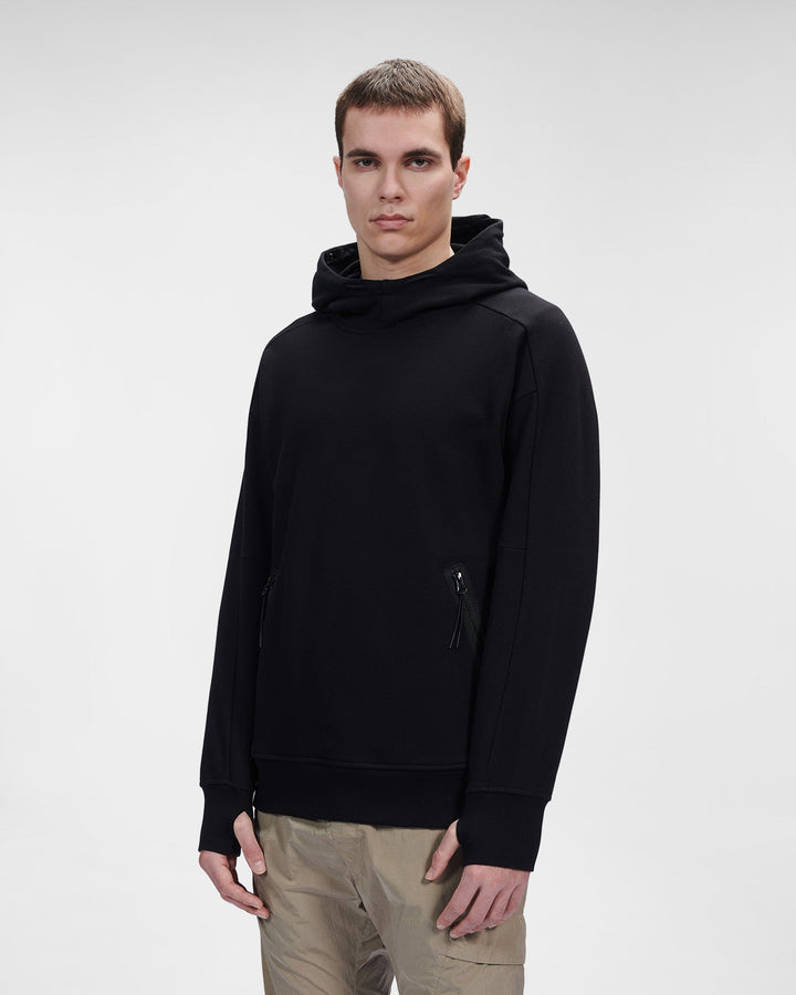 CP Company Diagonal Raised Fleece Goggle Hoodie - Lothaire