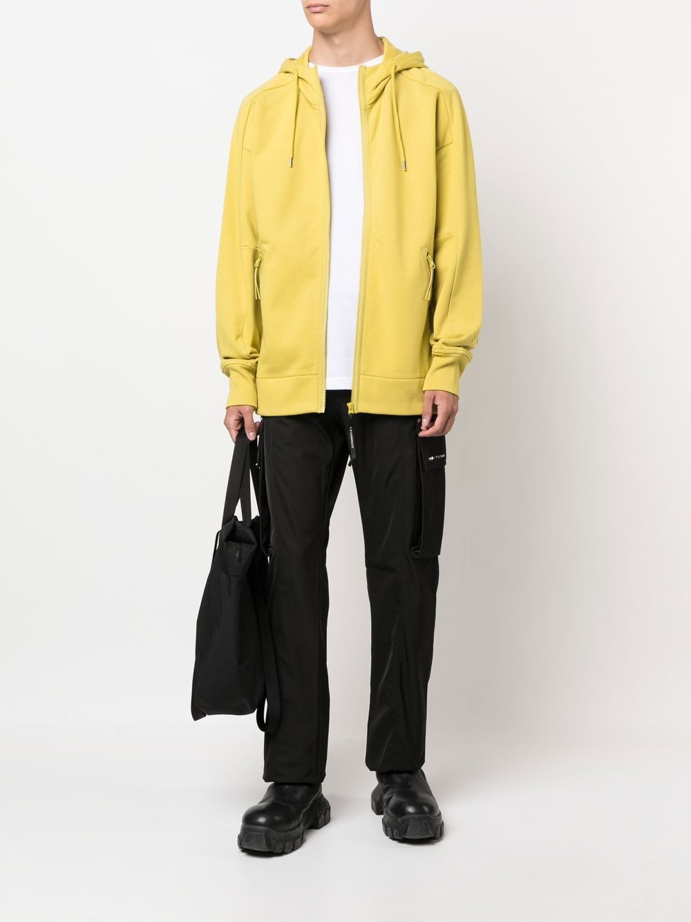 CP Company Goggle-detail zip-up hoodie Golden Palm - Lothaire boutiques
