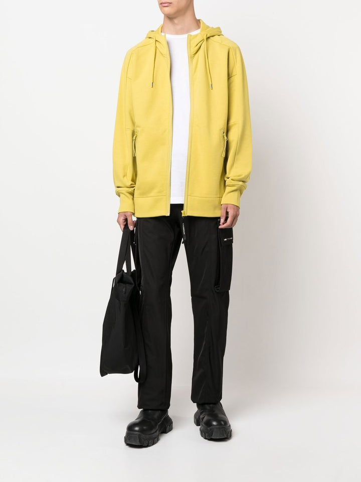 CP Company Goggle-detail zip-up hoodie Golden Palm - Lothaire boutiques