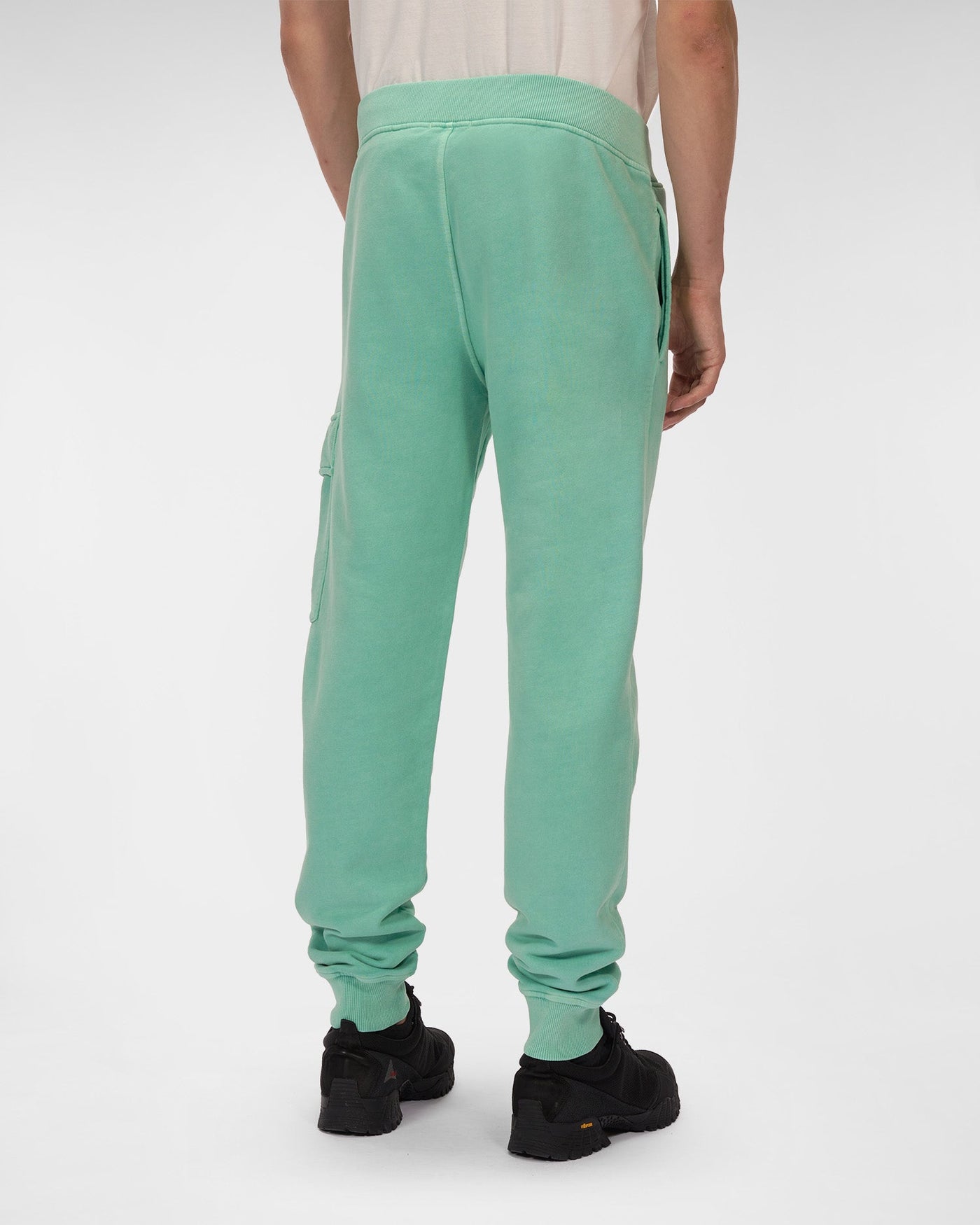 C.P Company Pantalon Blue Brushed & Emerized Diagonal Fleece - Lothaire boutiques