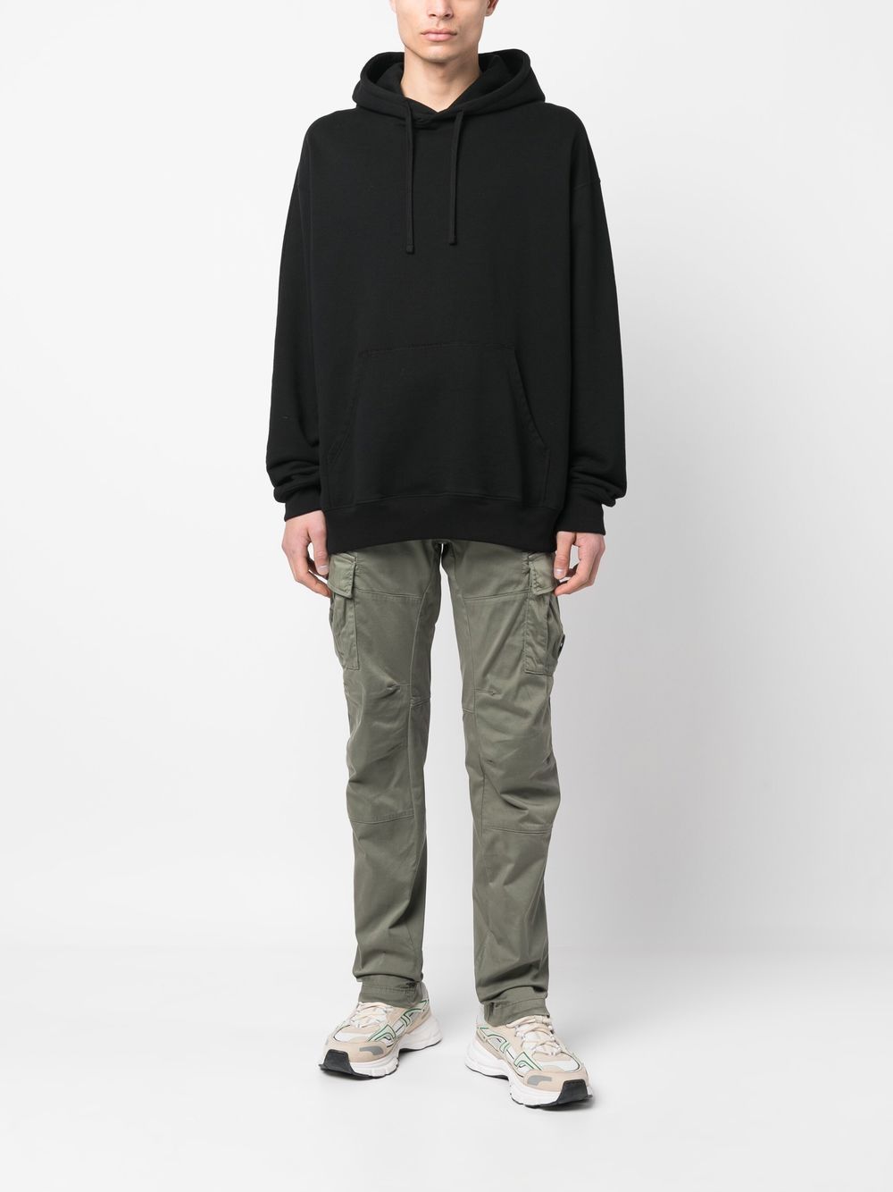 C.P Company Pantalon cargo Stretch Sateen Bronze green - Lothaire