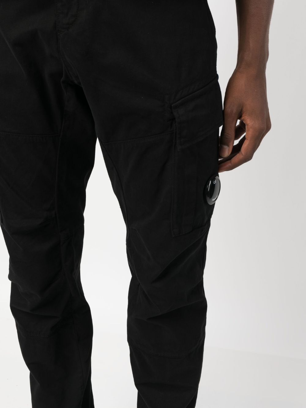 C.P Company Pantalon cargo Stretch Sateen Ergonomic Fit Black - Lothaire