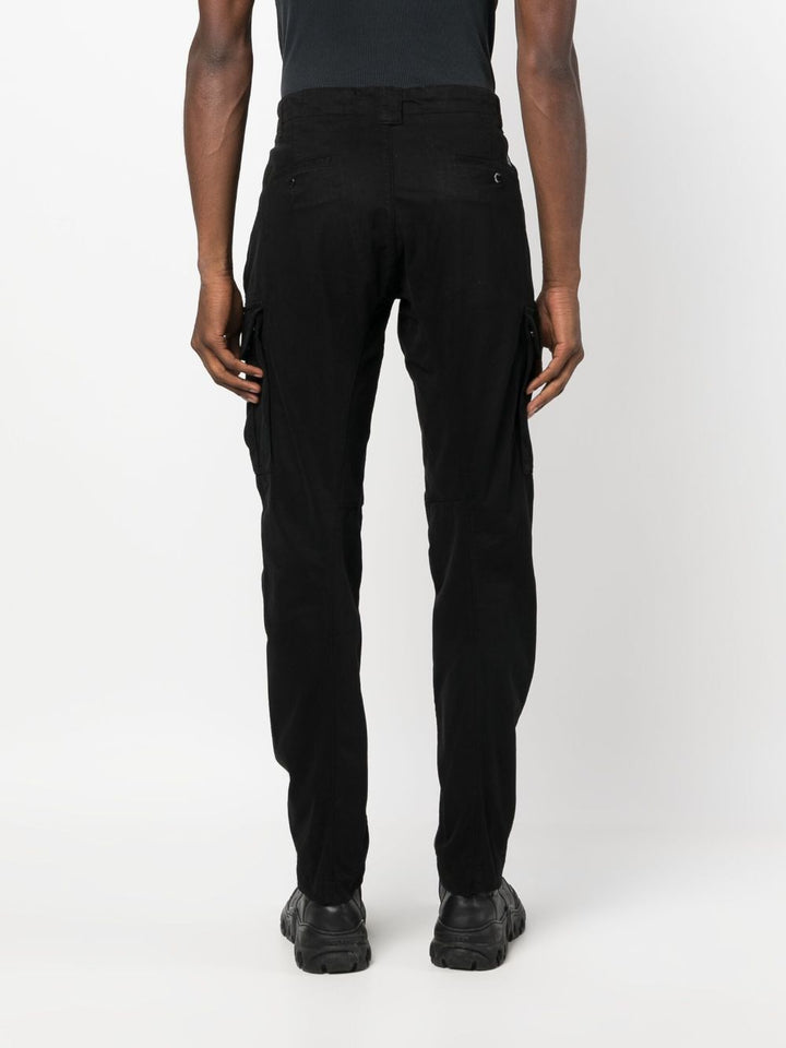 C.P Company Pantalon cargo Stretch Sateen Ergonomic Fit Black - Lothaire
