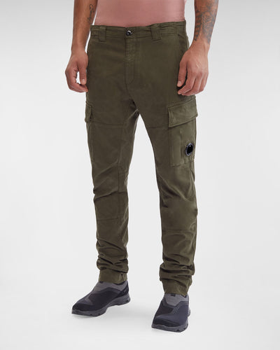 C.P Company Pantalon cargo Stretch Sateen Ergonomic Fit Ivy Green - Lothaire